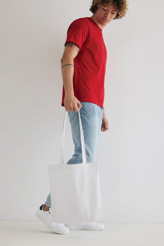 Recycled canvas tas 285gsm ongeverfd wit