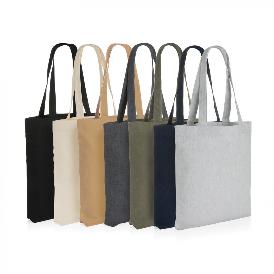 Recycled canvas tas 285gsm ongeverfd dblauw