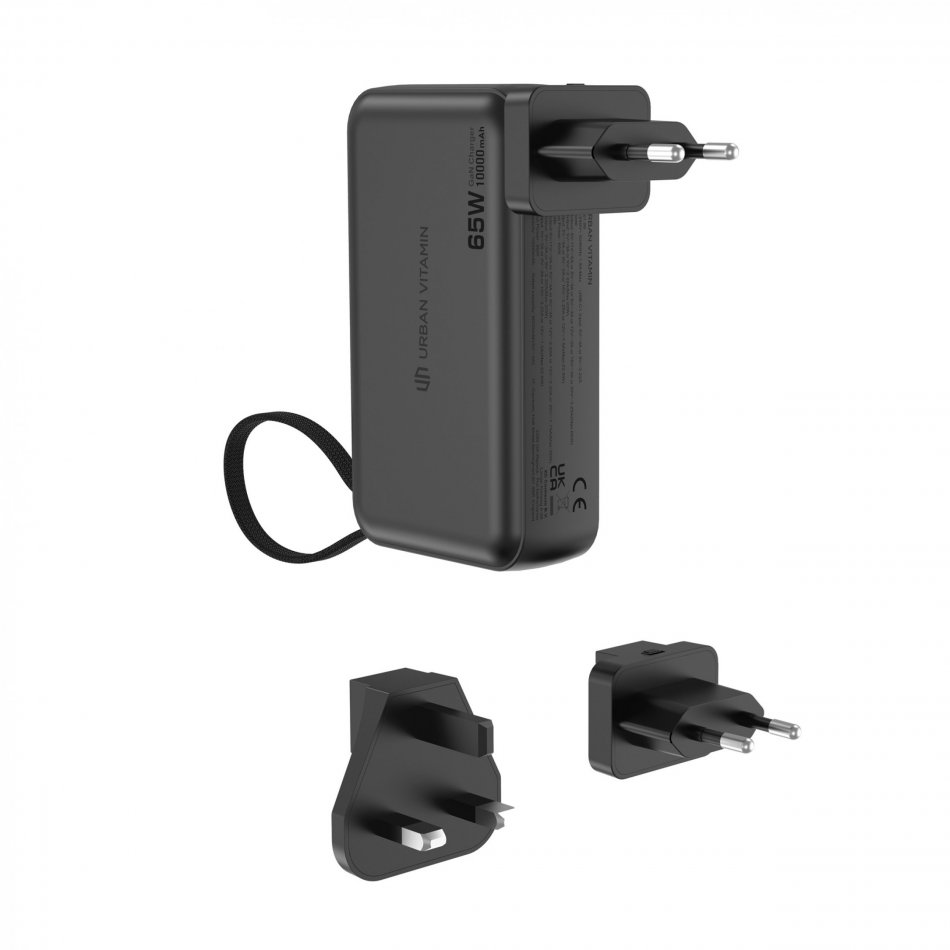 Urban Vitamin Eureka 65W Hybrid 10.000 mah powerbank/oplader