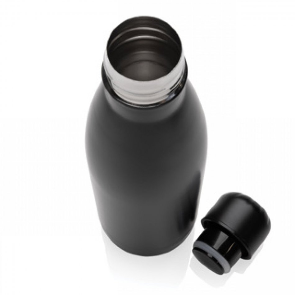 Eureka RCS-gecert. gerecycled rvs enkelwandige fles zwart