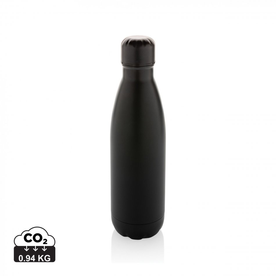 Eureka RCS-gecert. gerecycled rvs enkelwandige fles zwart