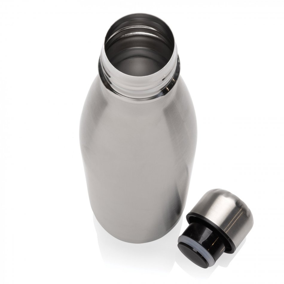 Eureka RCS-gecert. gerecycled rvs enkelwandige fles zilver