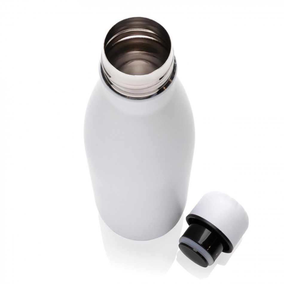 Eureka RCS-gecert. gerecycled rvs enkelwandige fles wit