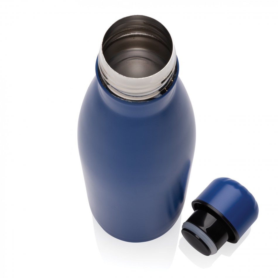 Eureka RCS-gecert. gerecycled rvs enkelwandige fles blauw