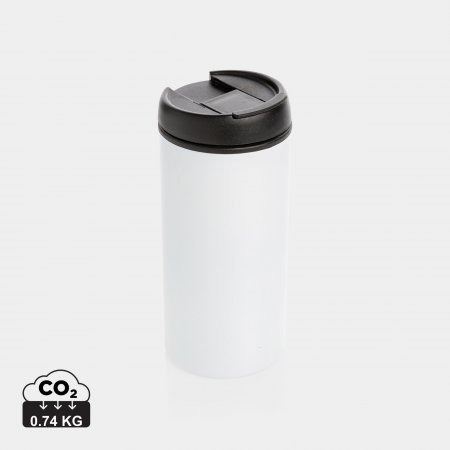 Metro RCS gerecycled roestvrijstalen mok wit