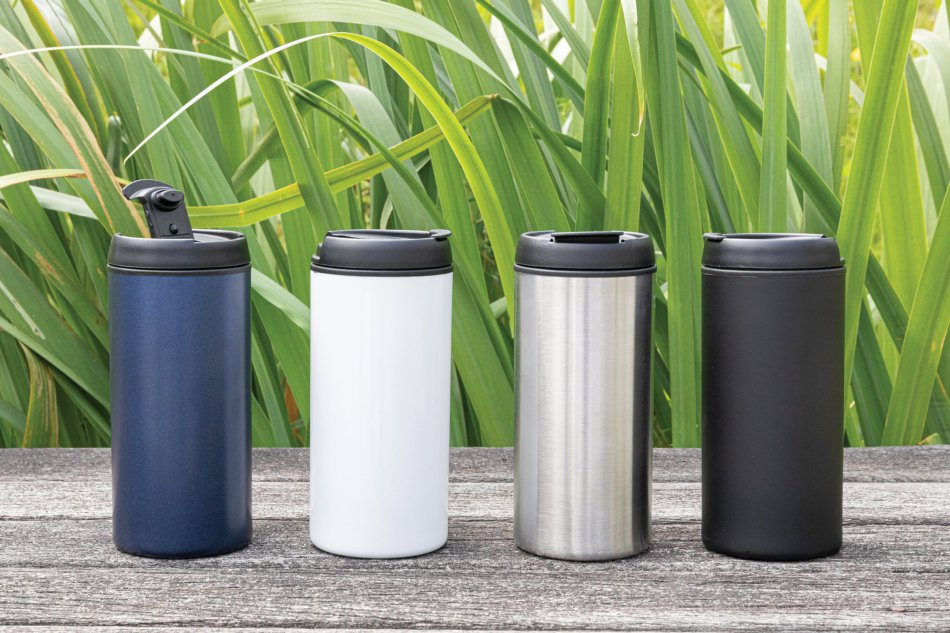 Metro RCS gerecycled roestvrijstalen mok blauw