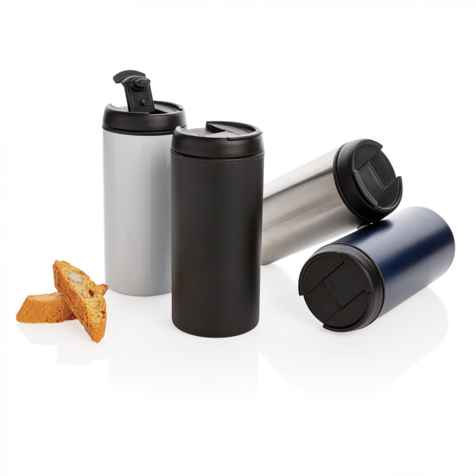 Metro RCS gerecycled roestvrijstalen mok blauw