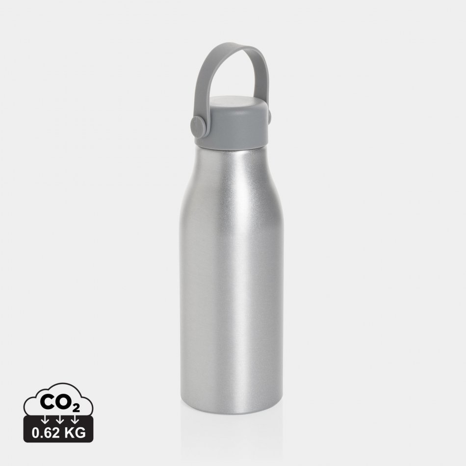 Pluto RCS gecert. recycled alu. waterfles 680ml zilver