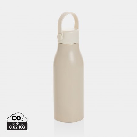 Pluto RCS gecert. recycled alu. waterfles 680ml beige