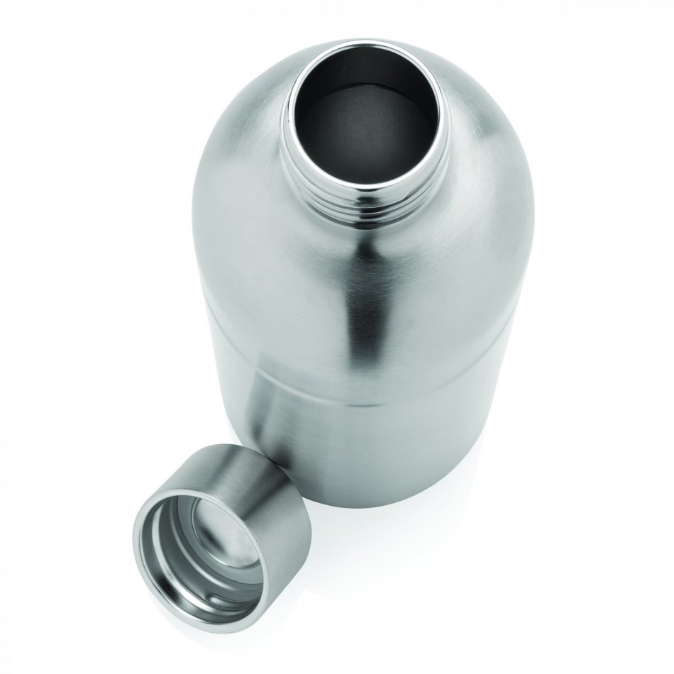Soda RCS gecert. gerecycled rvs drinkfles zilver