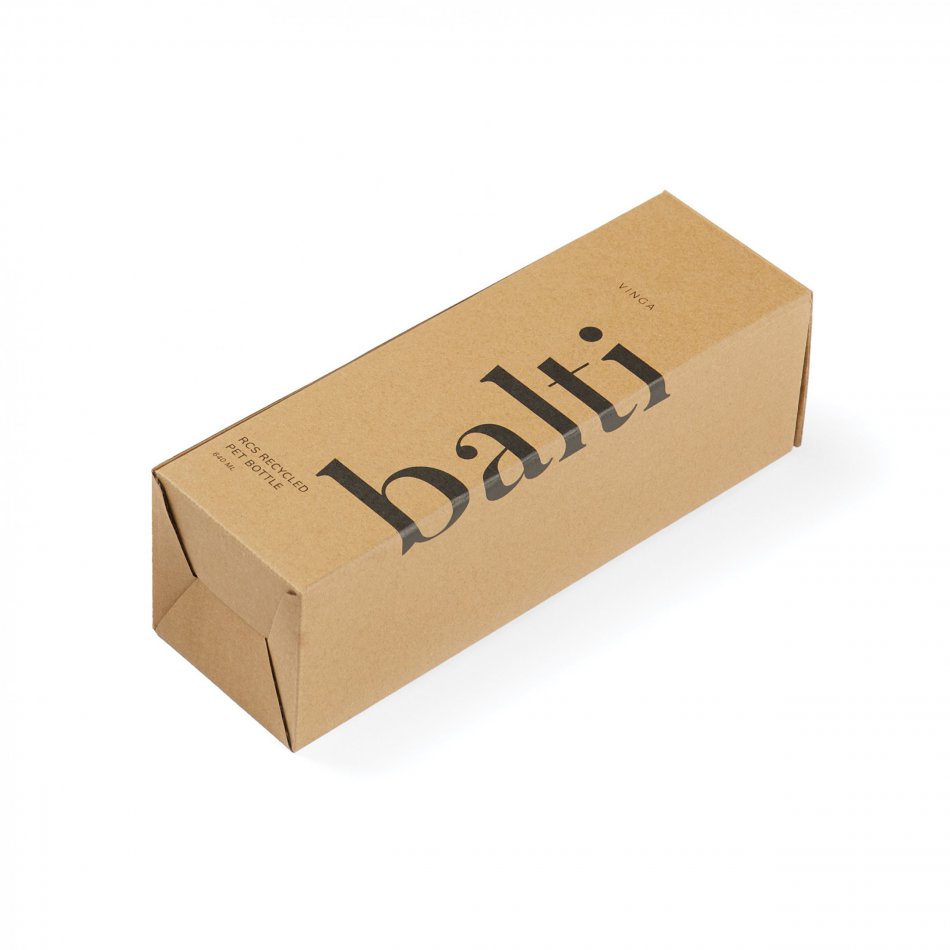 Balti RPET fles 600ML transparant