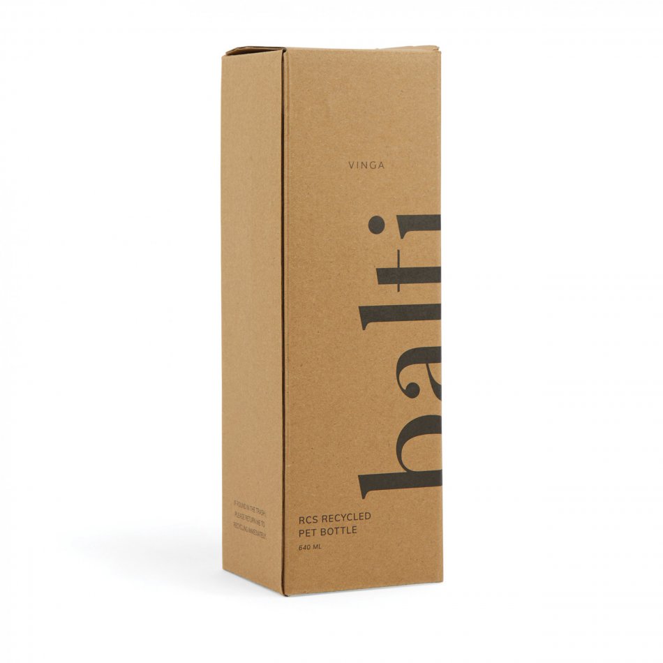 Balti RPET fles 600ML zwart