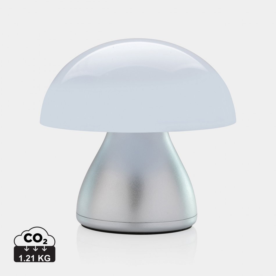 Luming RCS gerecycled plastic USB-oplaadbare tafellamp grijs