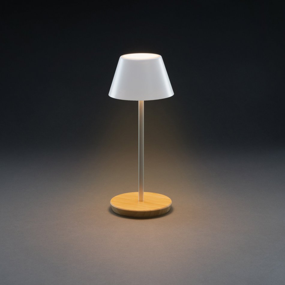 Pure Glow RCS rplastic USB-oplaadbare tafellamp wit