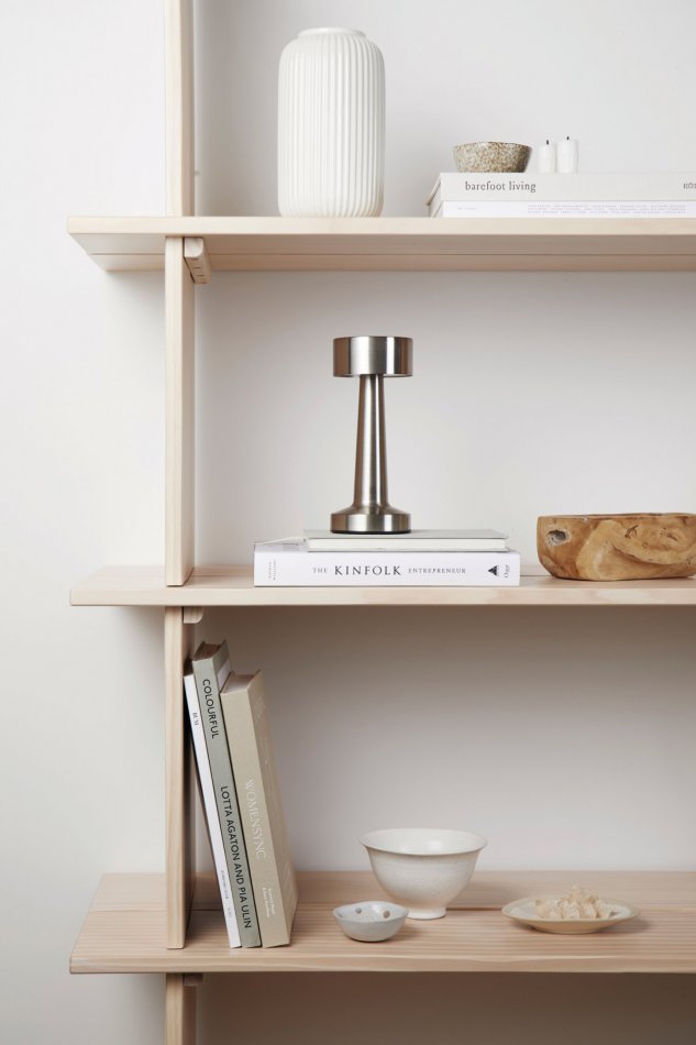 Maris RCS recycled ABS tafel lamp zilvergrijs