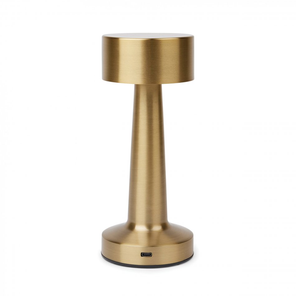 Maris RCS recycled ABS tafel lamp goudkleurig
