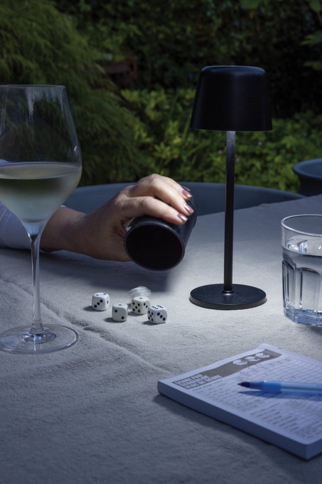 Zenic RCS gerecyclede plastic USB opl. tafellamp zwart