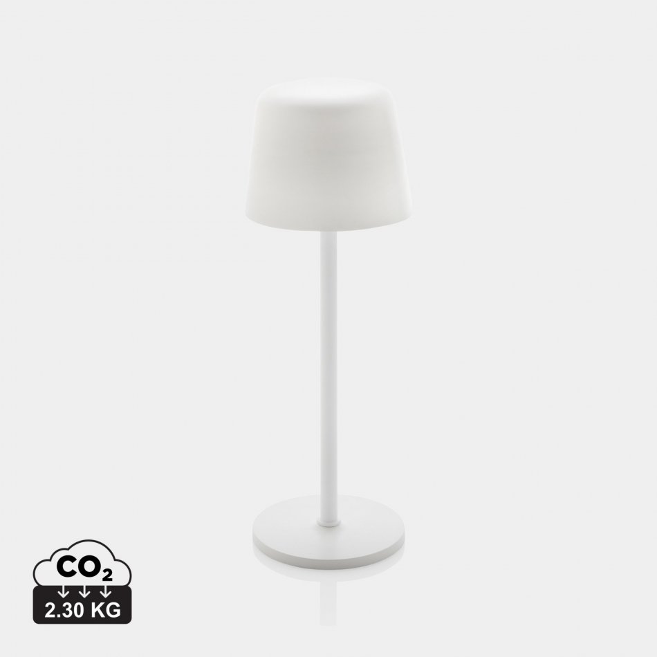 Zenic RCS gerecyclede plastic USB opl. tafellamp wit