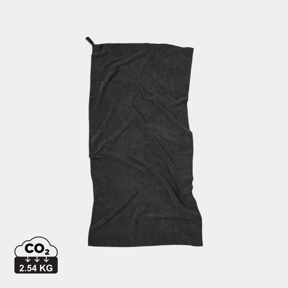 RPET Active Dry handdoek 140x70 zwart