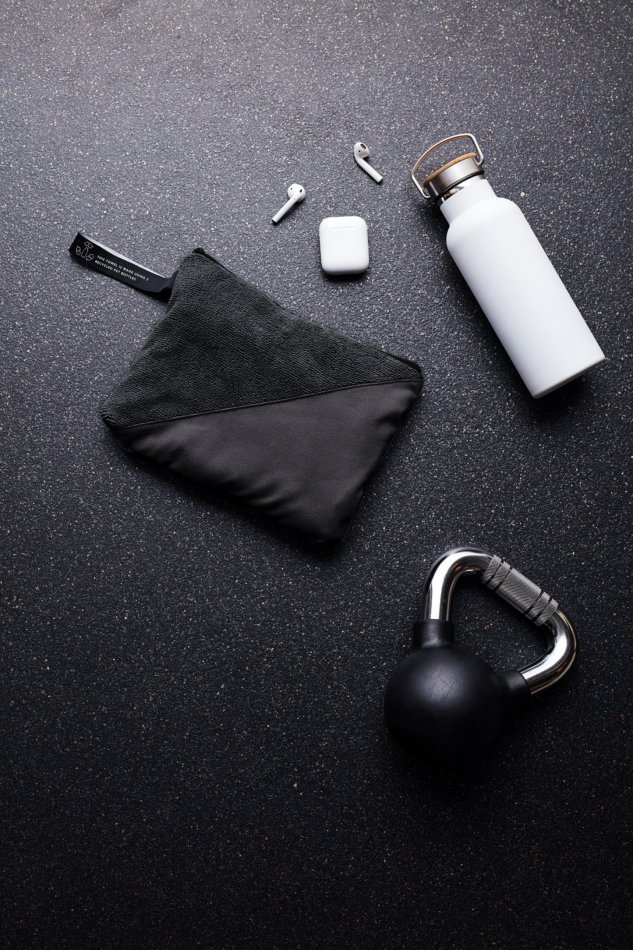 RPET Active Dry handdoek 40x80 zwart