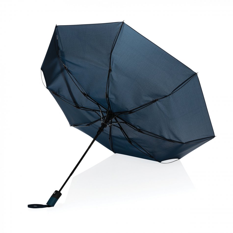 21" Impact ™ RPET 190T mini auto open paraplu donkerbl