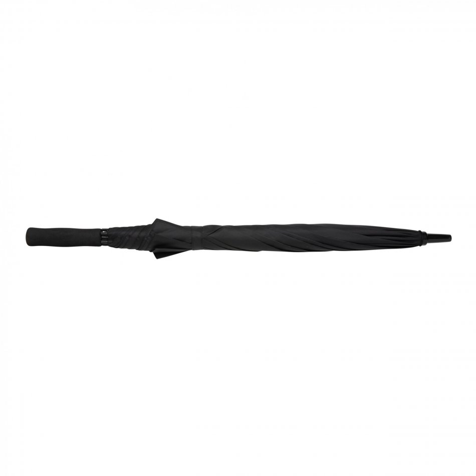 23" Impact ™ RPET 190T storm proof paraplu zwart