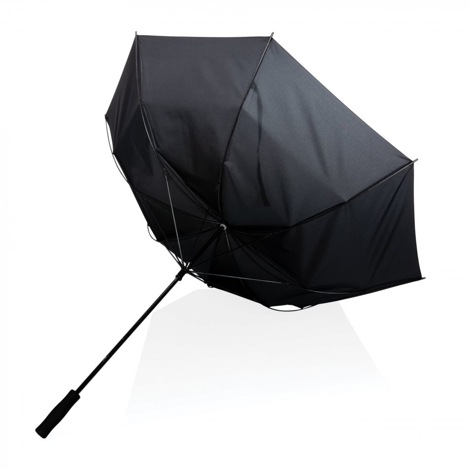 30" Impact ™ RPET 190T storm proof paraplu zwart
