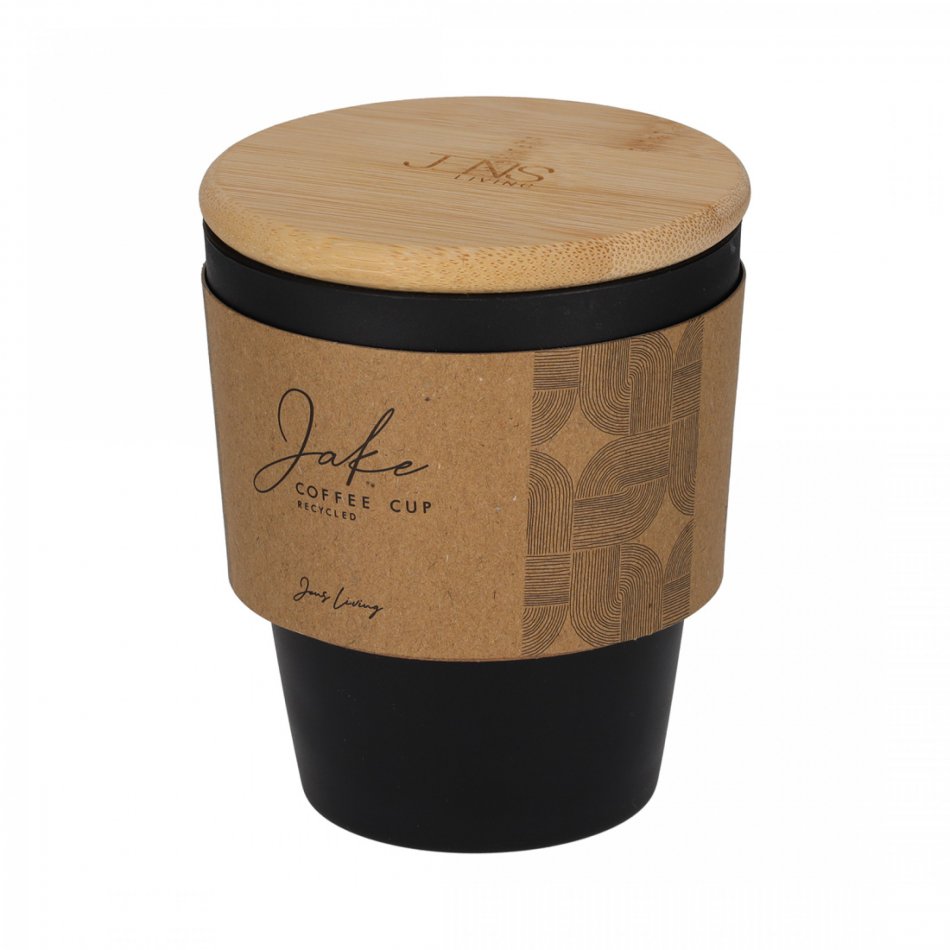 JENS Living Koffiebeker Jake Gerecycled PP Zwart