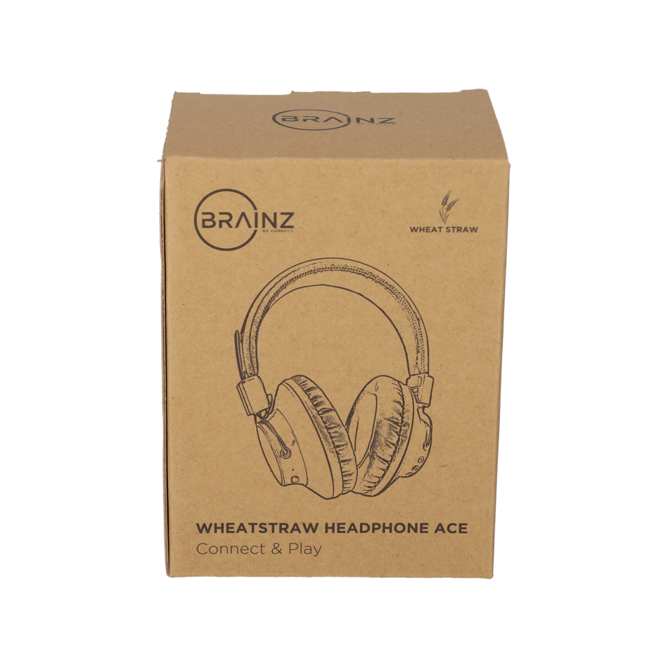 BRAINZ Hoofdtelefoon Ace Wheatstraw Naturel