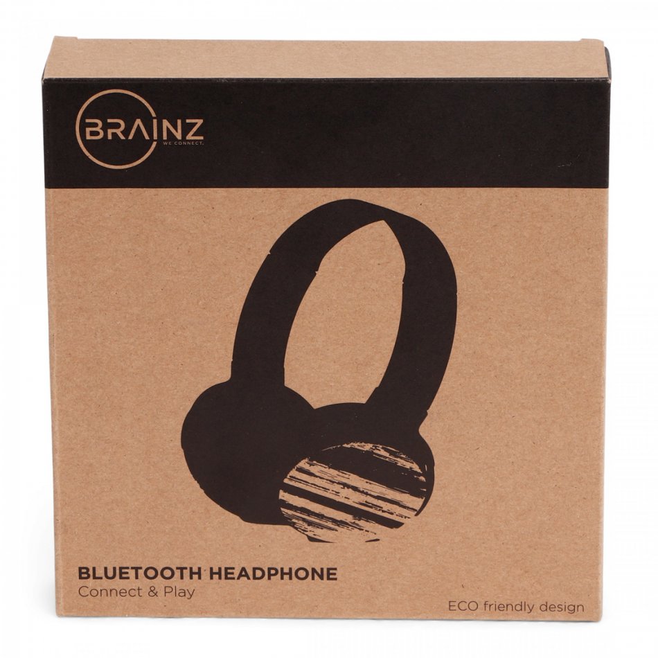 BRAINZ Bluetooth Hoofdtelefoon Bamboe
