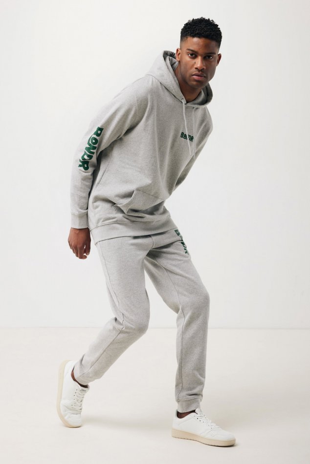 Torres gerec. katoen hoodie ongeverfd heather grey