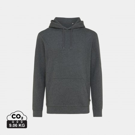 Torres gerec. katoen hoodie ongeverfd heather anthracite
