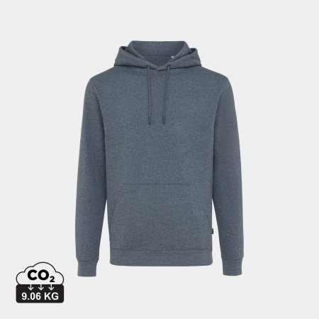Torres gerec. katoen hoodie ongeverfd heather navy