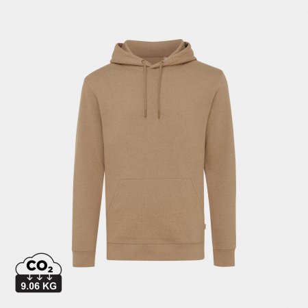 Torres gerec. katoen hoodie ongeverfd heather brown