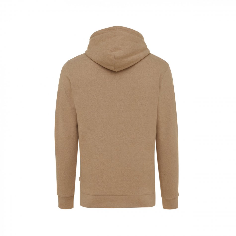 Torres gerec. katoen hoodie ongeverfd heather brown