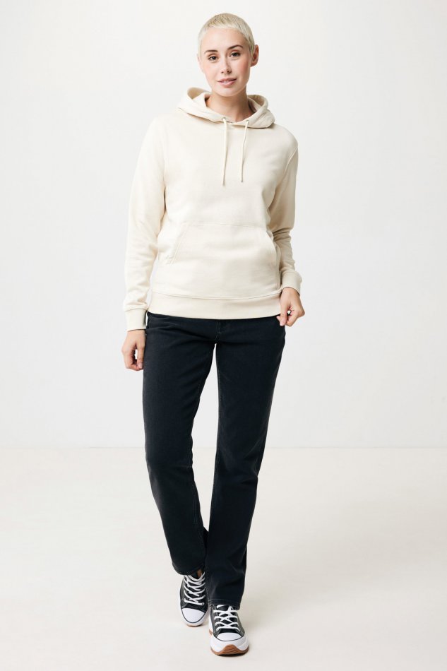 Torres gerec. katoen hoodie ongeverfd natural raw