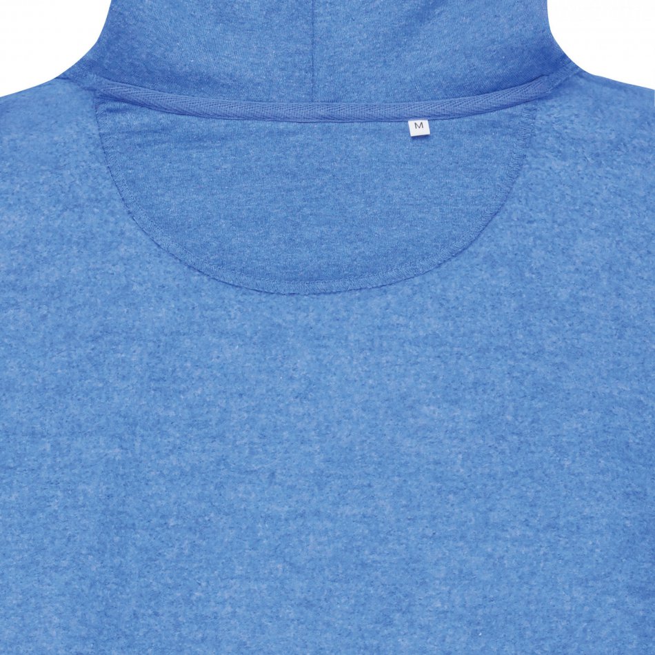 Torres gerec. katoen hoodie ongeverfd heather blue