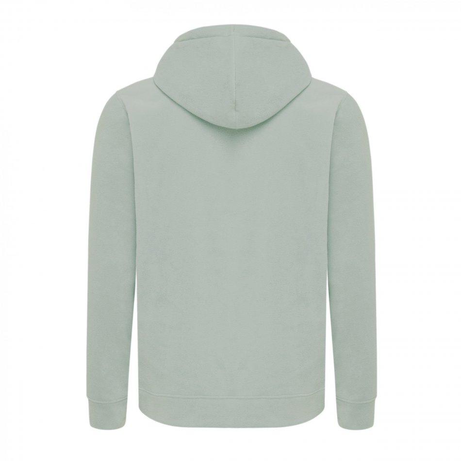 Trivor gerec. polyester fleece hoodie iceberg green
