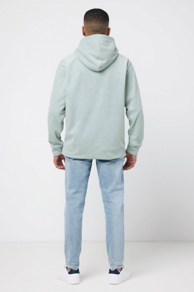 Trivor gerec. polyester fleece hoodie iceberg green