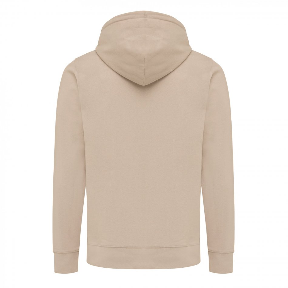 Abisko gerec. katoen hoodie met rits desert
